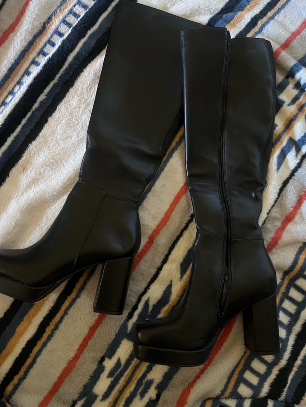 Lamoda faux leather knee high boots - perfect condition